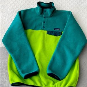 Patagonia Synchilla women’s M. Turquoise & green